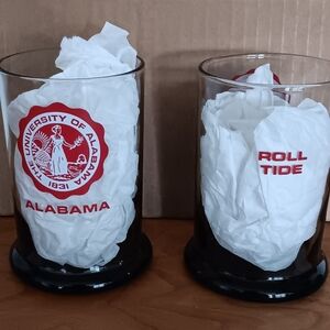 University of Alabama Frosted Glass Set